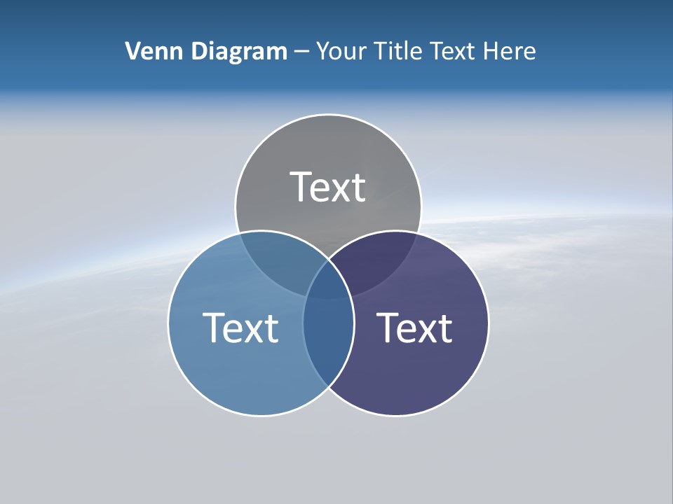 Horizon Planet Illustration PowerPoint Template