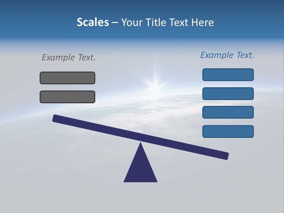 Horizon Planet Illustration PowerPoint Template