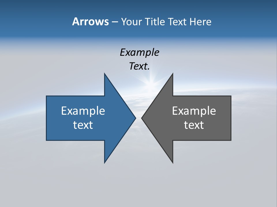 Horizon Planet Illustration PowerPoint Template