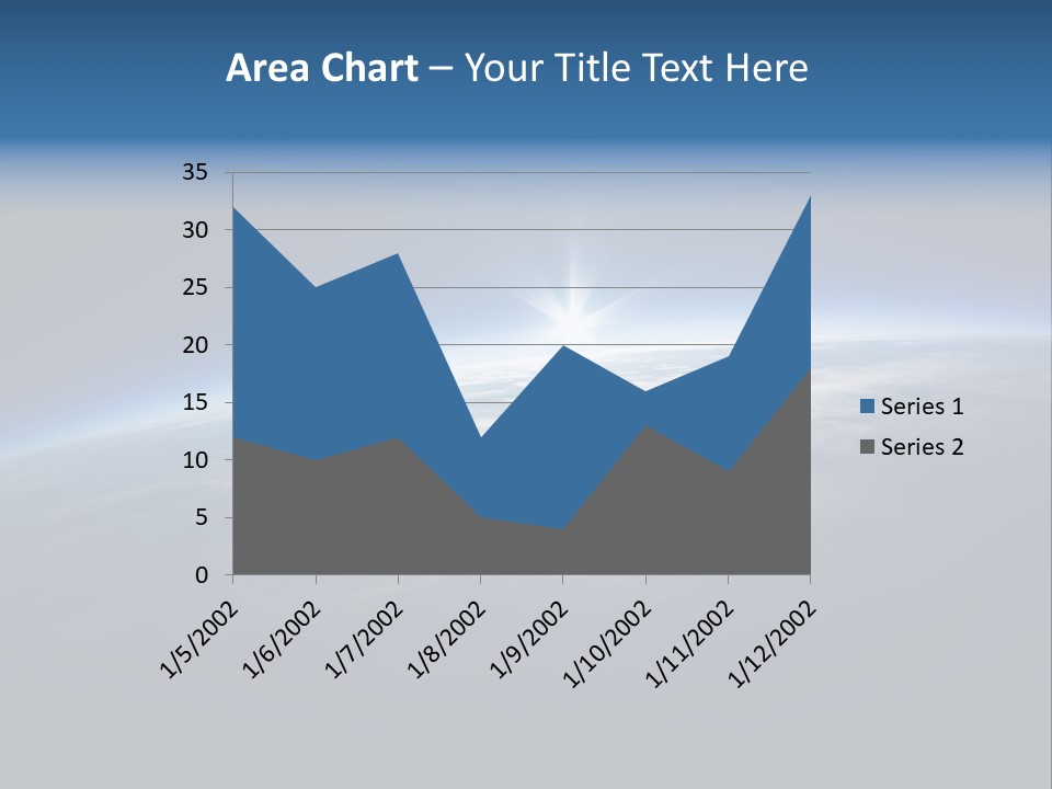Horizon Planet Illustration PowerPoint Template