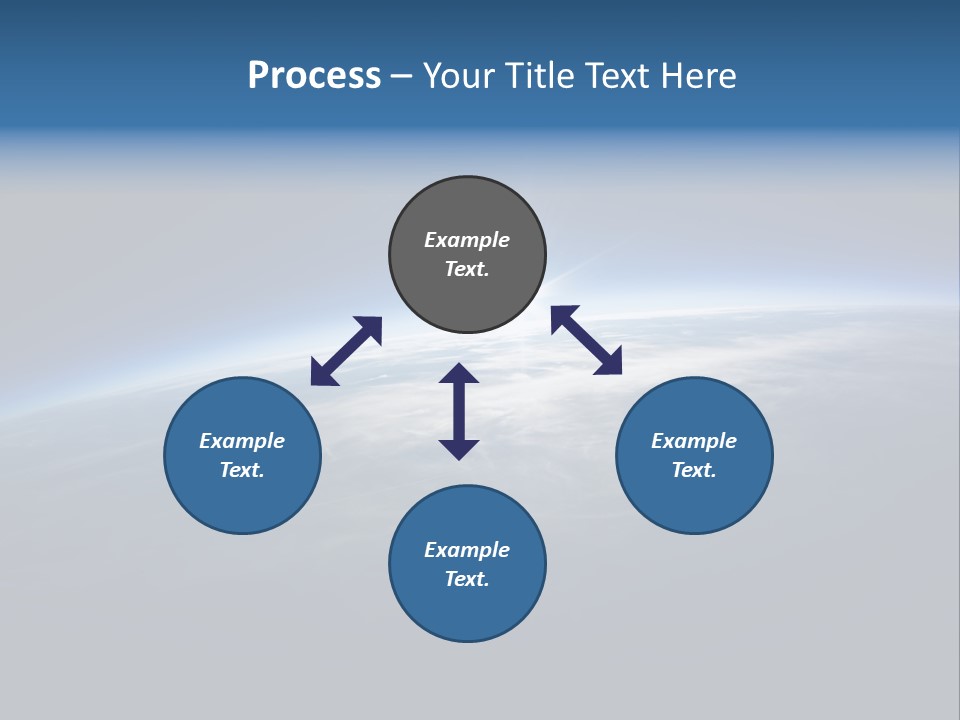 Horizon Planet Illustration PowerPoint Template