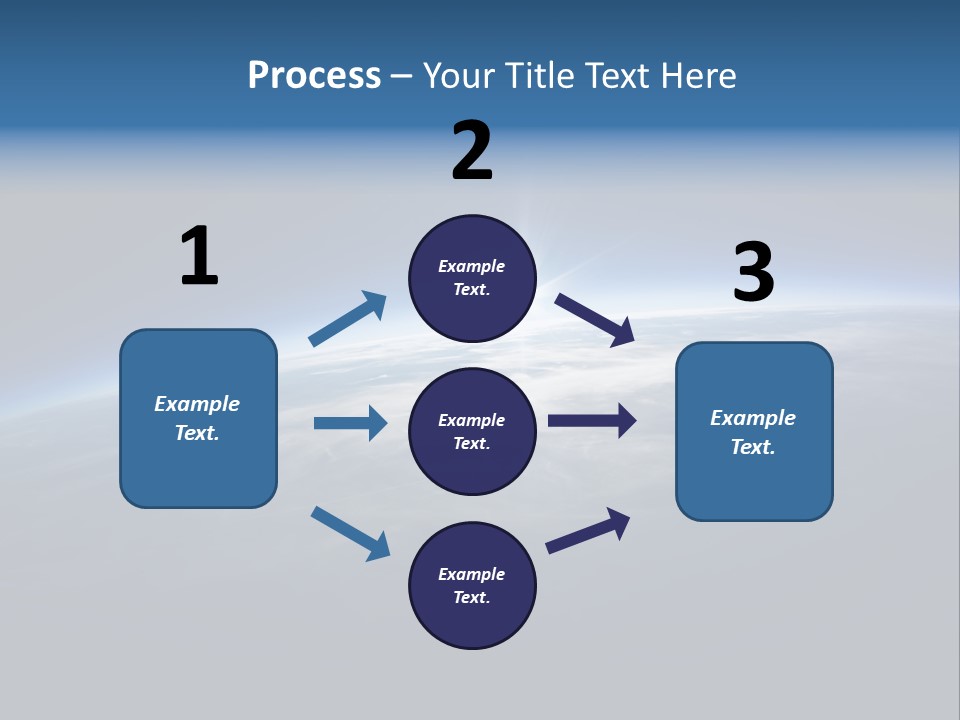 Horizon Planet Illustration PowerPoint Template