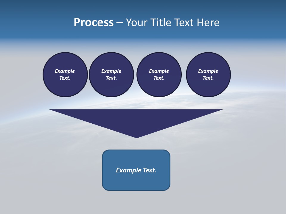 Horizon Planet Illustration PowerPoint Template