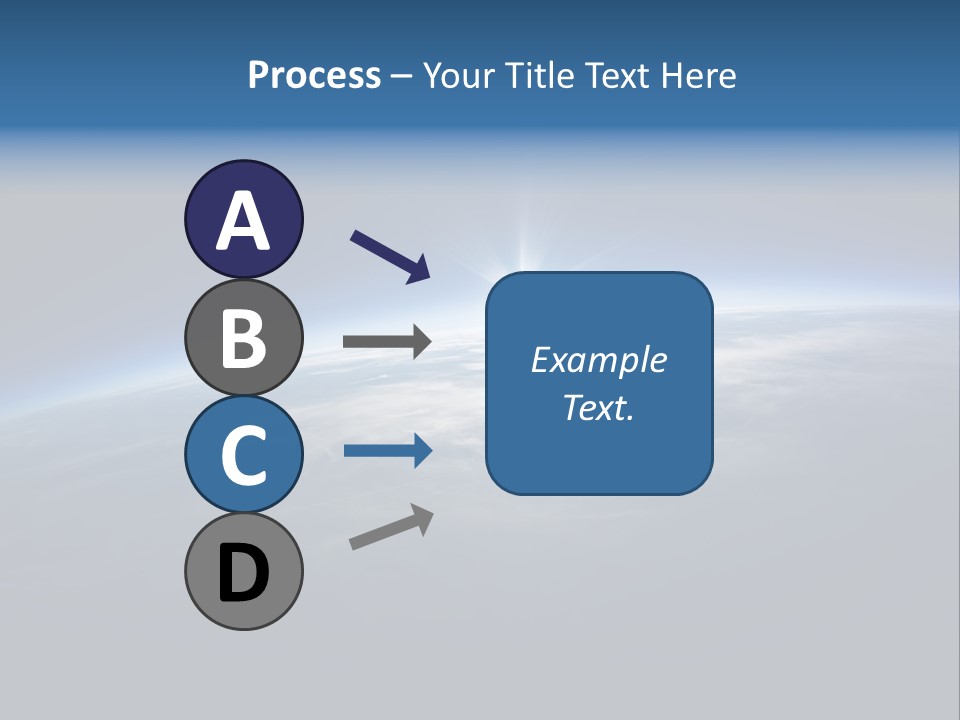 Horizon Planet Illustration PowerPoint Template