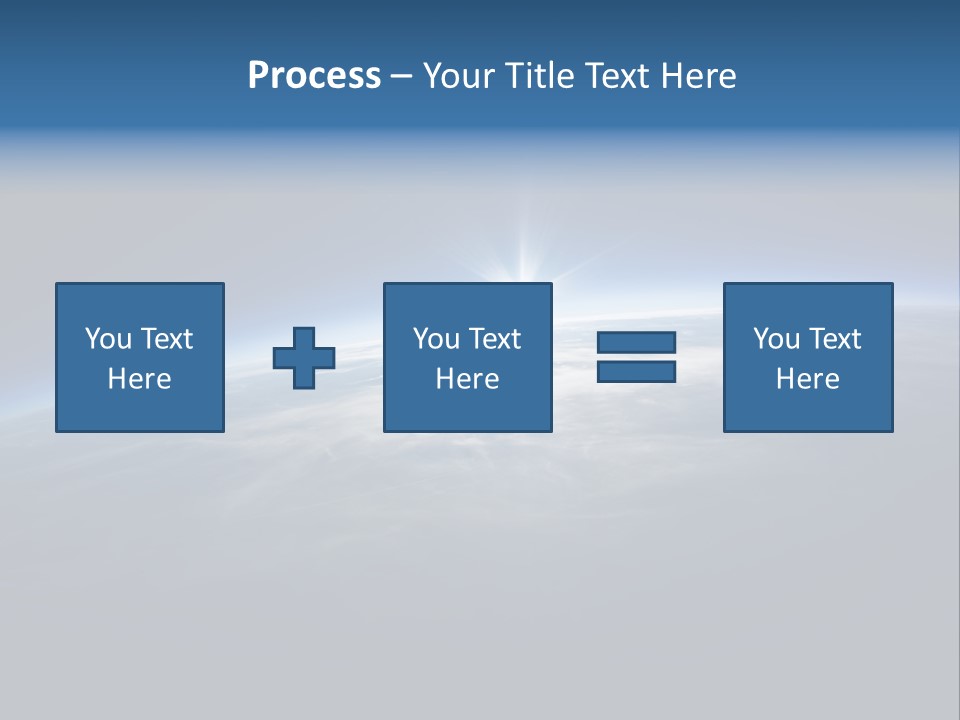 Horizon Planet Illustration PowerPoint Template