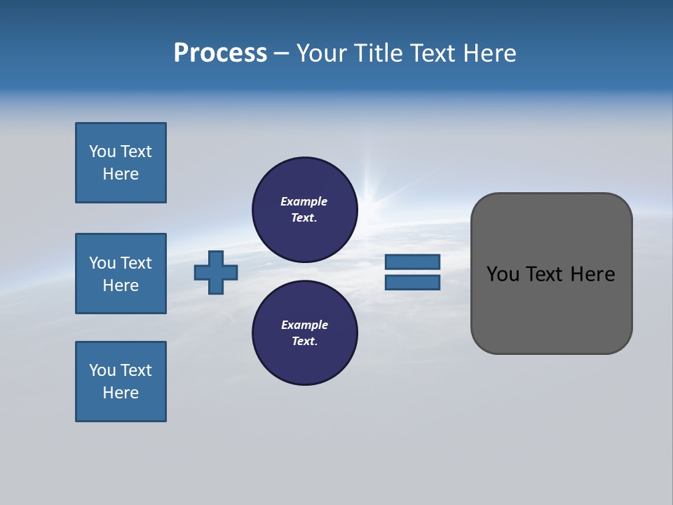 Horizon Planet Illustration PowerPoint Template