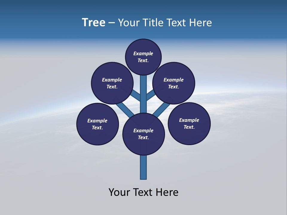 Horizon Planet Illustration PowerPoint Template