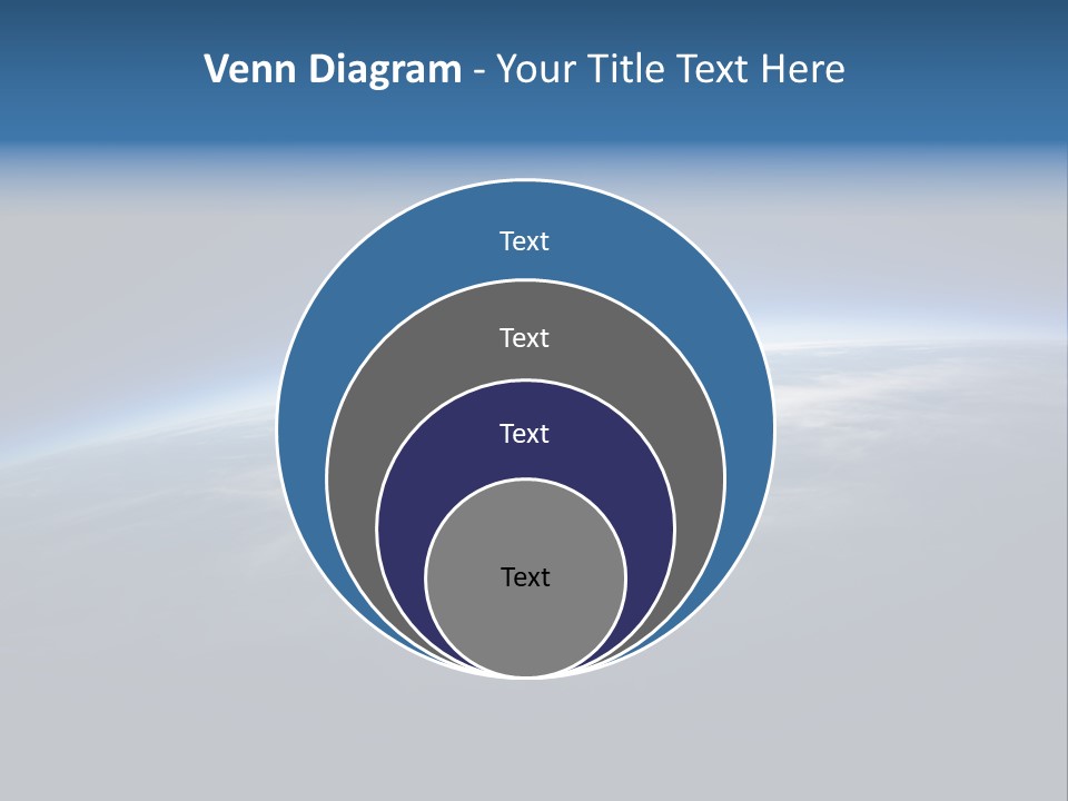 Horizon Planet Illustration PowerPoint Template