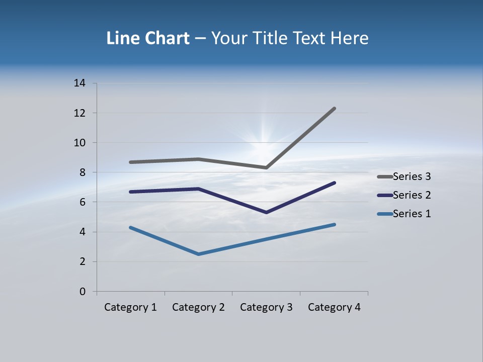Horizon Planet Illustration PowerPoint Template