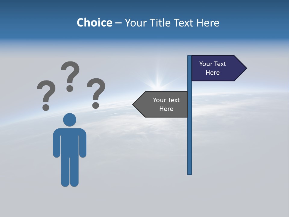 Horizon Planet Illustration PowerPoint Template