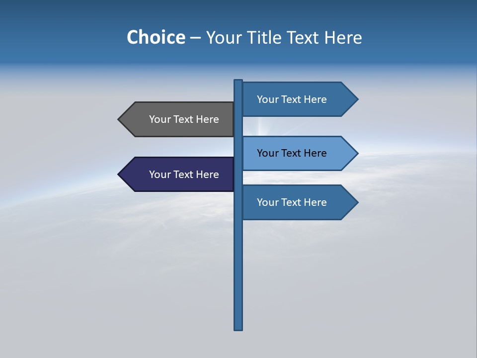 Horizon Planet Illustration PowerPoint Template