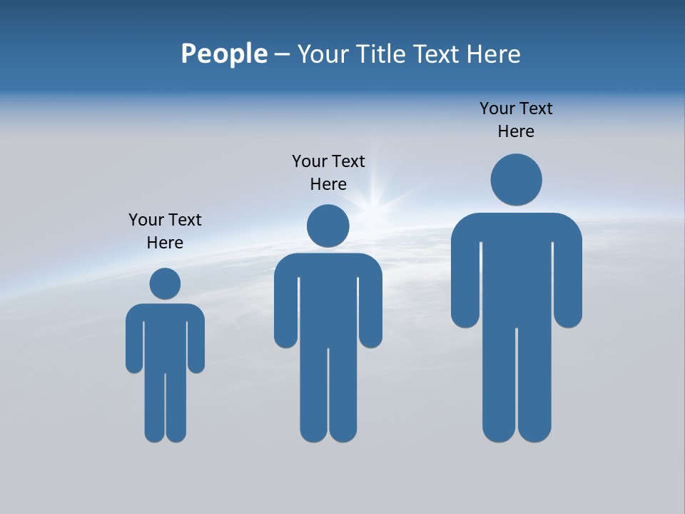 Horizon Planet Illustration PowerPoint Template