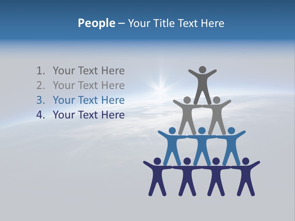 Horizon Planet Illustration PowerPoint Template