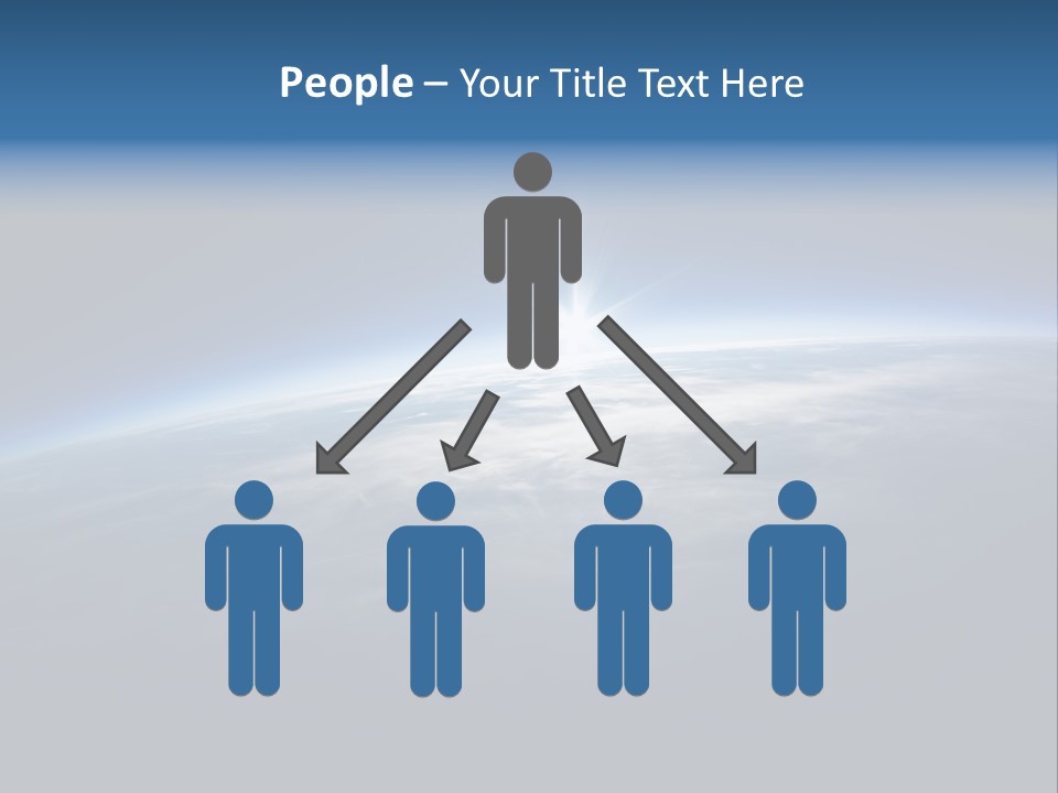 Horizon Planet Illustration PowerPoint Template
