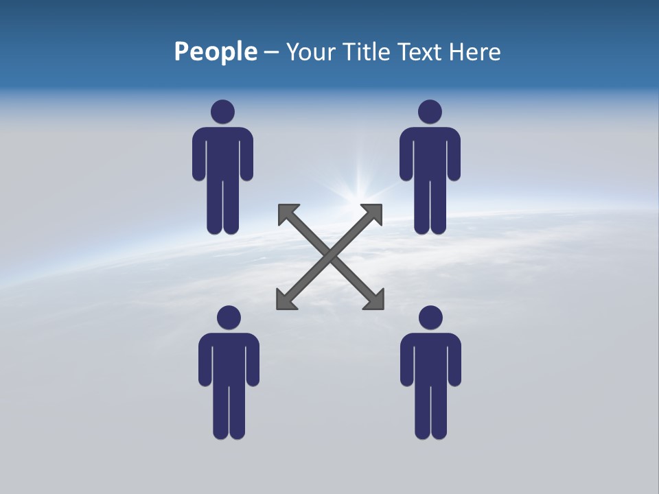 Horizon Planet Illustration PowerPoint Template