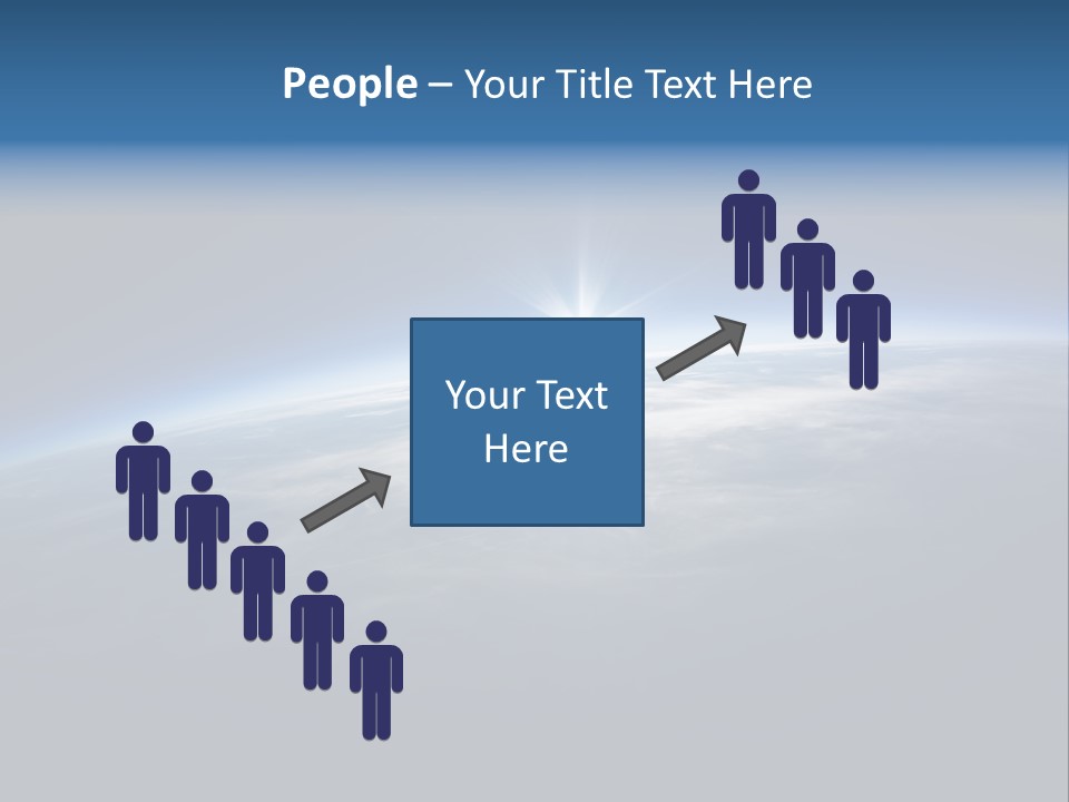 Horizon Planet Illustration PowerPoint Template