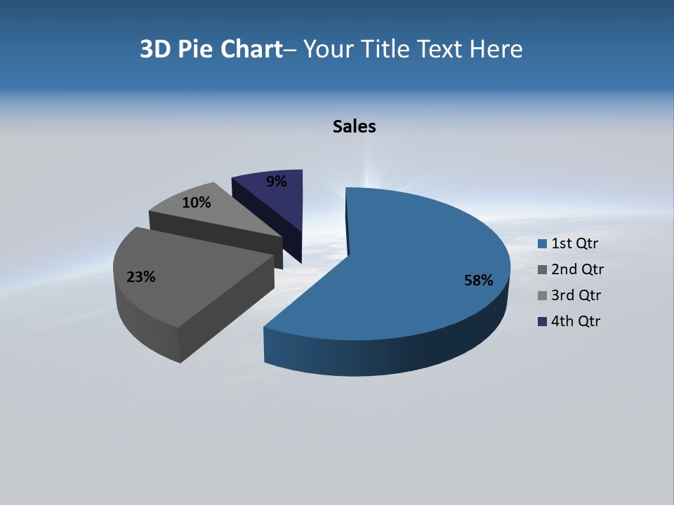 Horizon Planet Illustration PowerPoint Template