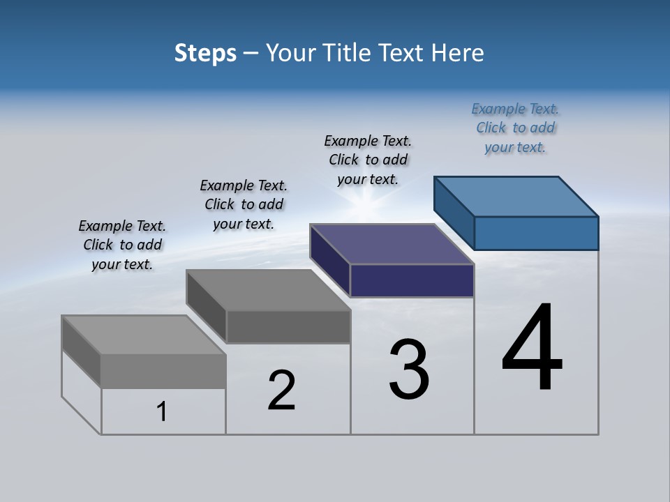 Horizon Planet Illustration PowerPoint Template