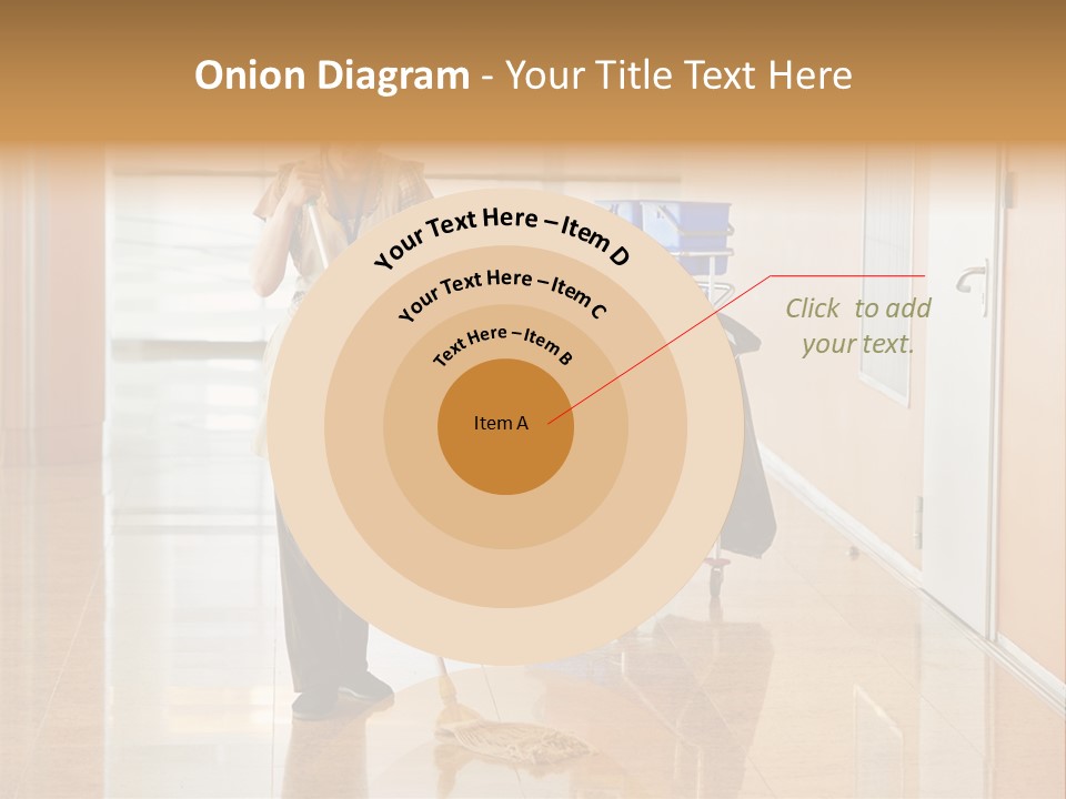 A Woman Cleaning The Floor With A Mop PowerPoint Template