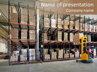 Export Shelf Industrial PowerPoint Template