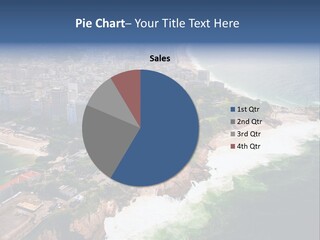 Ipanema Beach Aerial View Ocean PowerPoint Template