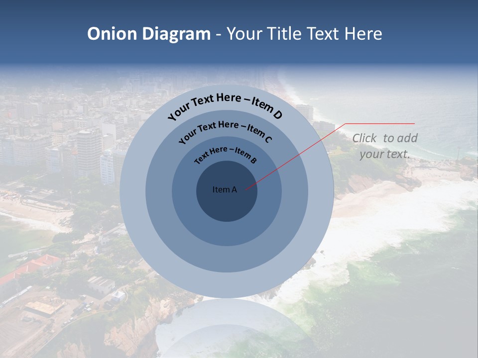 Ipanema Beach Aerial View Ocean PowerPoint Template