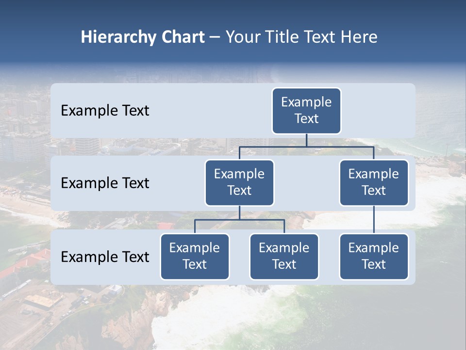 Ipanema Beach Aerial View Ocean PowerPoint Template