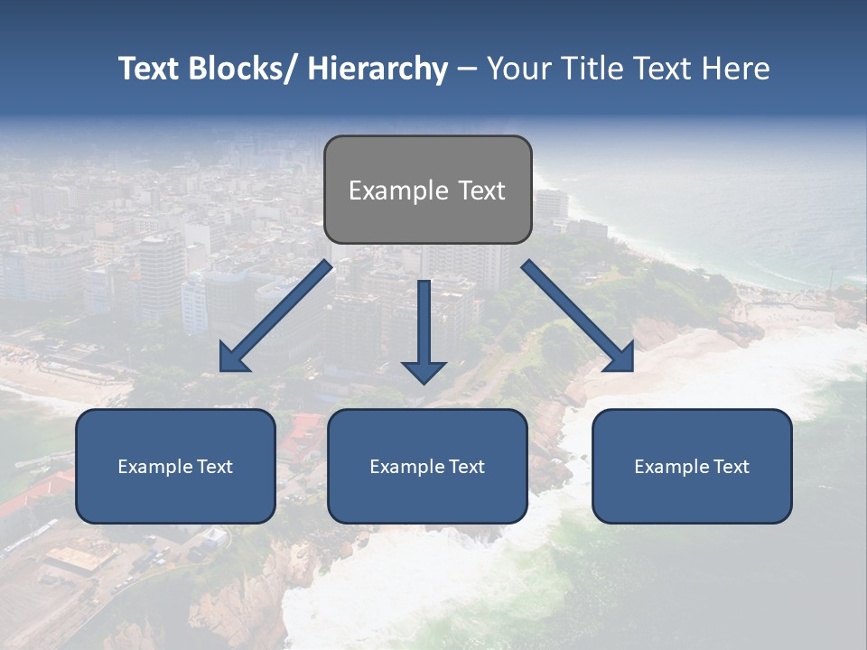 Ipanema Beach Aerial View Ocean PowerPoint Template