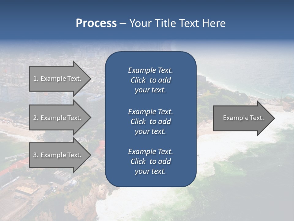 Ipanema Beach Aerial View Ocean PowerPoint Template