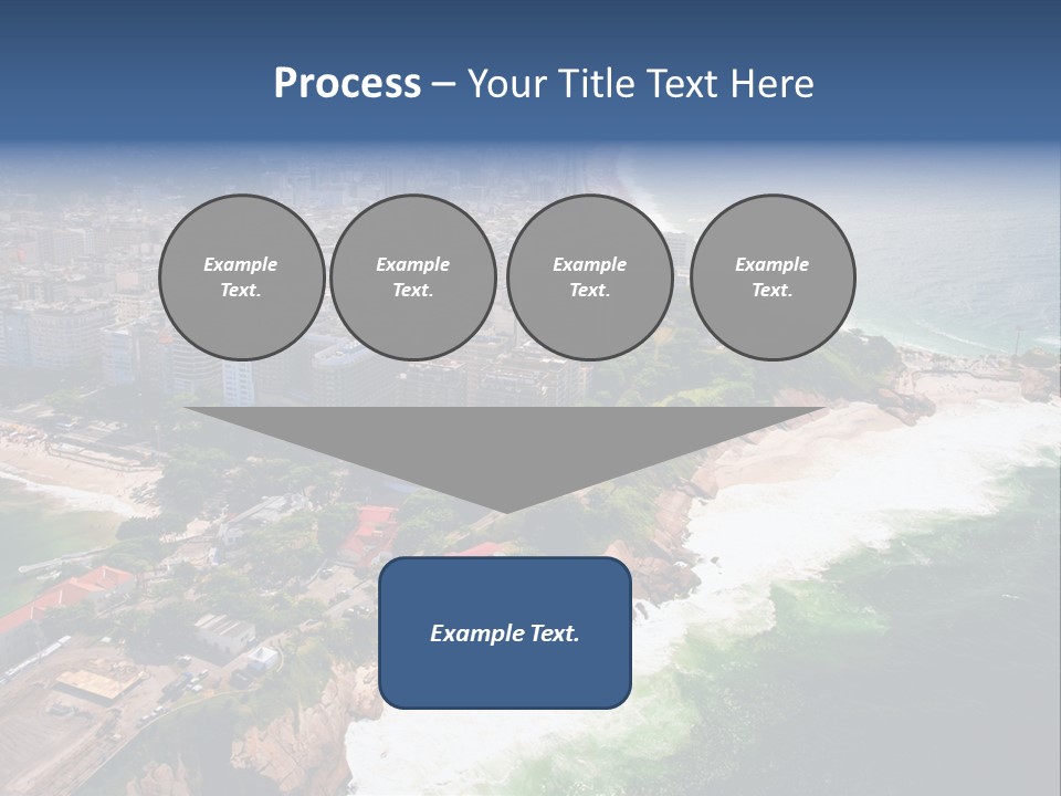 Ipanema Beach Aerial View Ocean PowerPoint Template