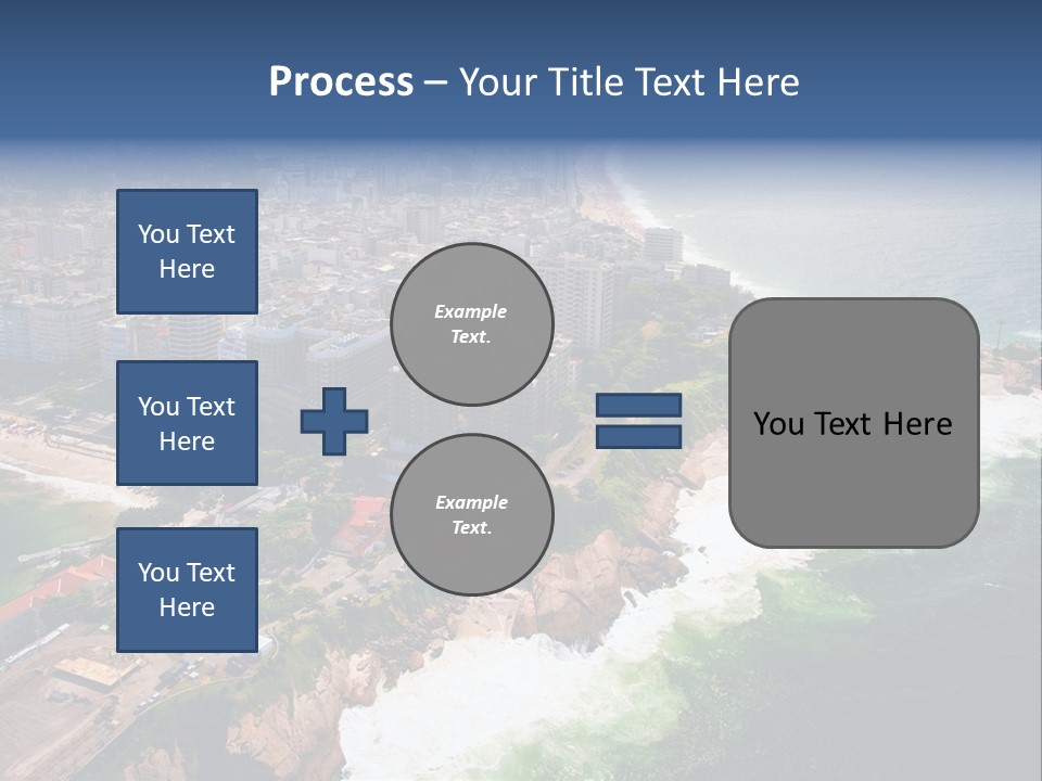 Ipanema Beach Aerial View Ocean PowerPoint Template