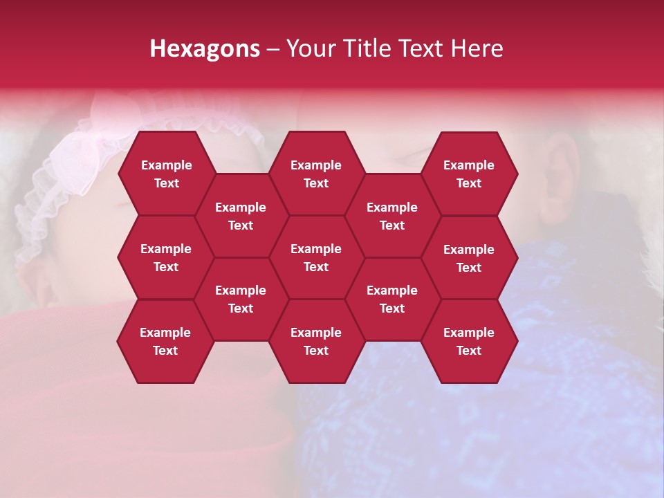 Fraternal Baby Sisters PowerPoint Template