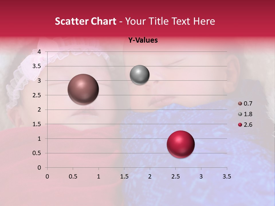 Fraternal Baby Sisters PowerPoint Template