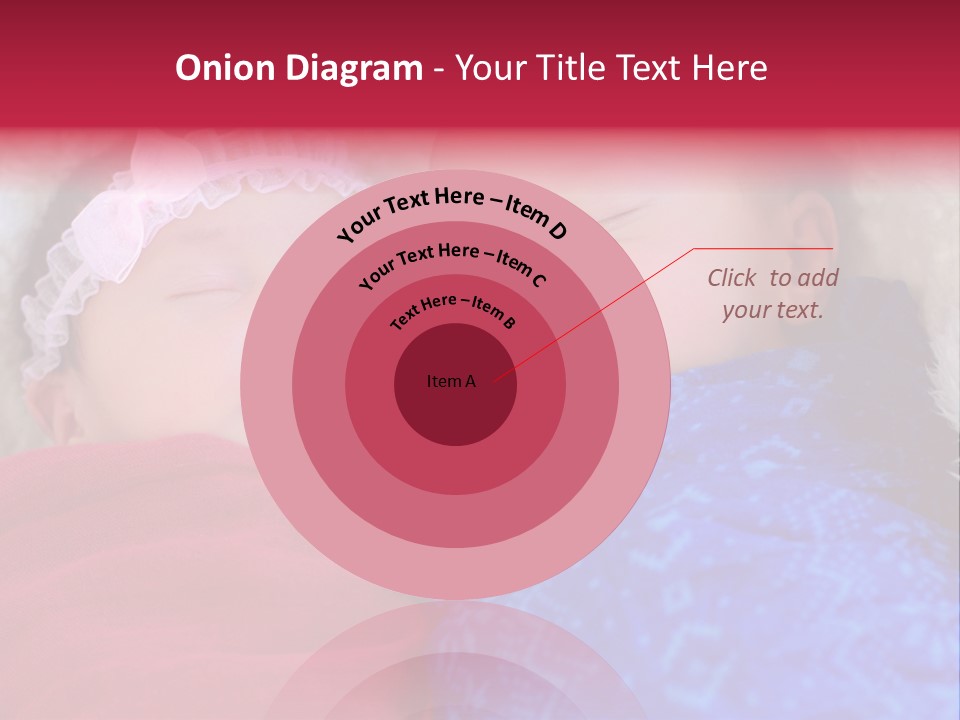 Fraternal Baby Sisters PowerPoint Template