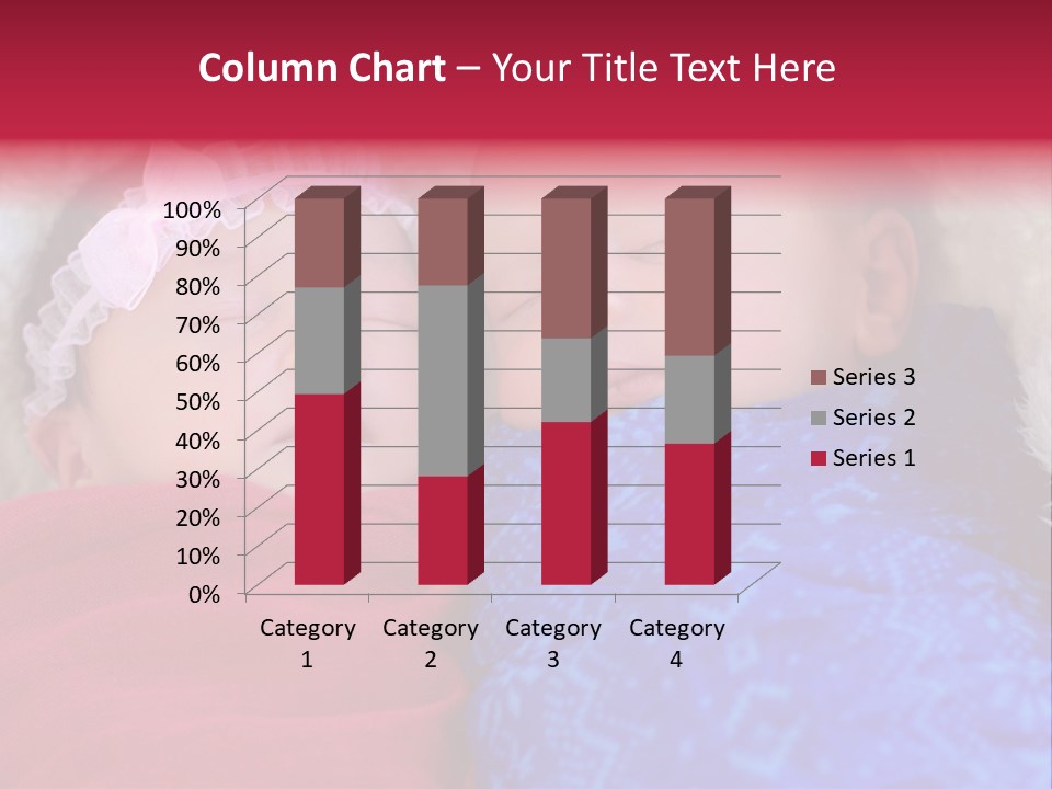 Fraternal Baby Sisters PowerPoint Template