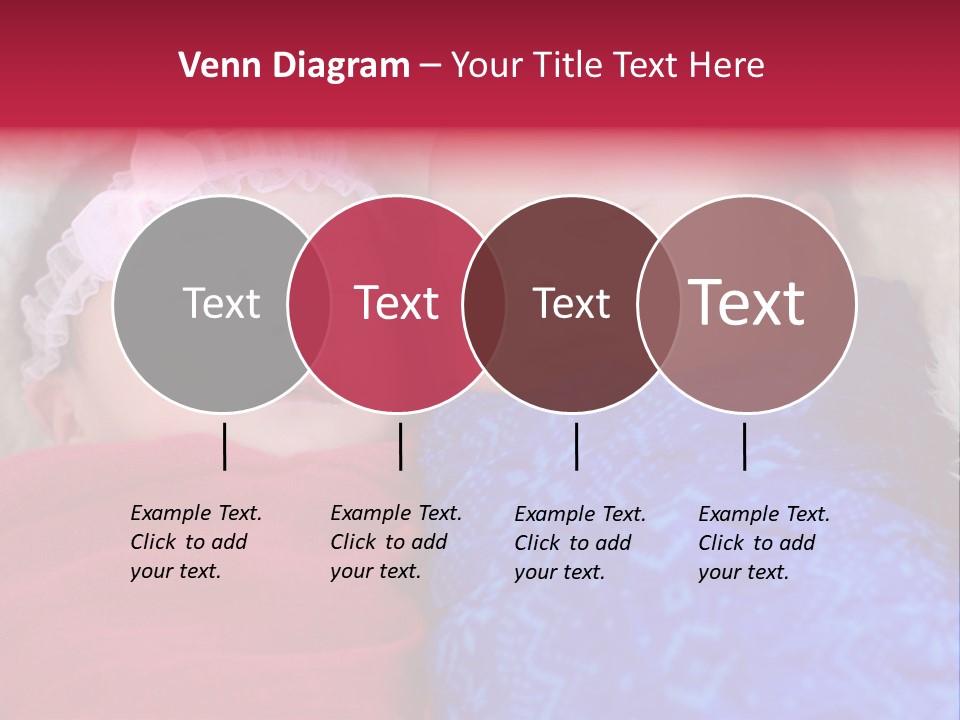 Fraternal Baby Sisters PowerPoint Template