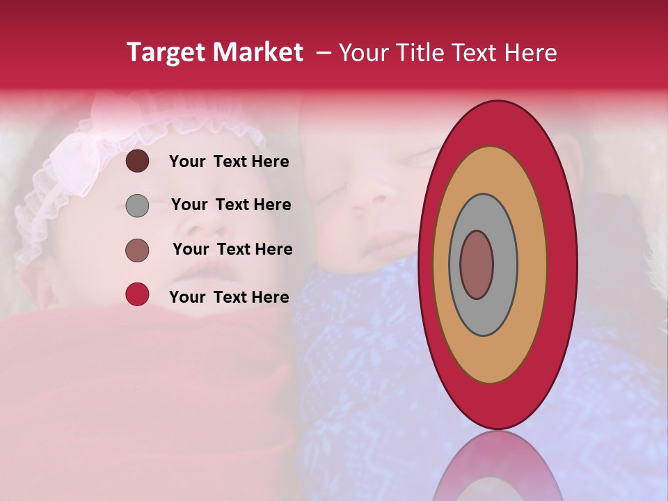 Fraternal Baby Sisters PowerPoint Template