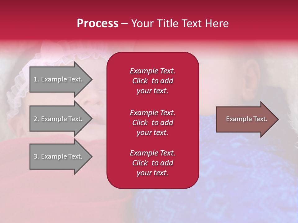 Fraternal Baby Sisters PowerPoint Template