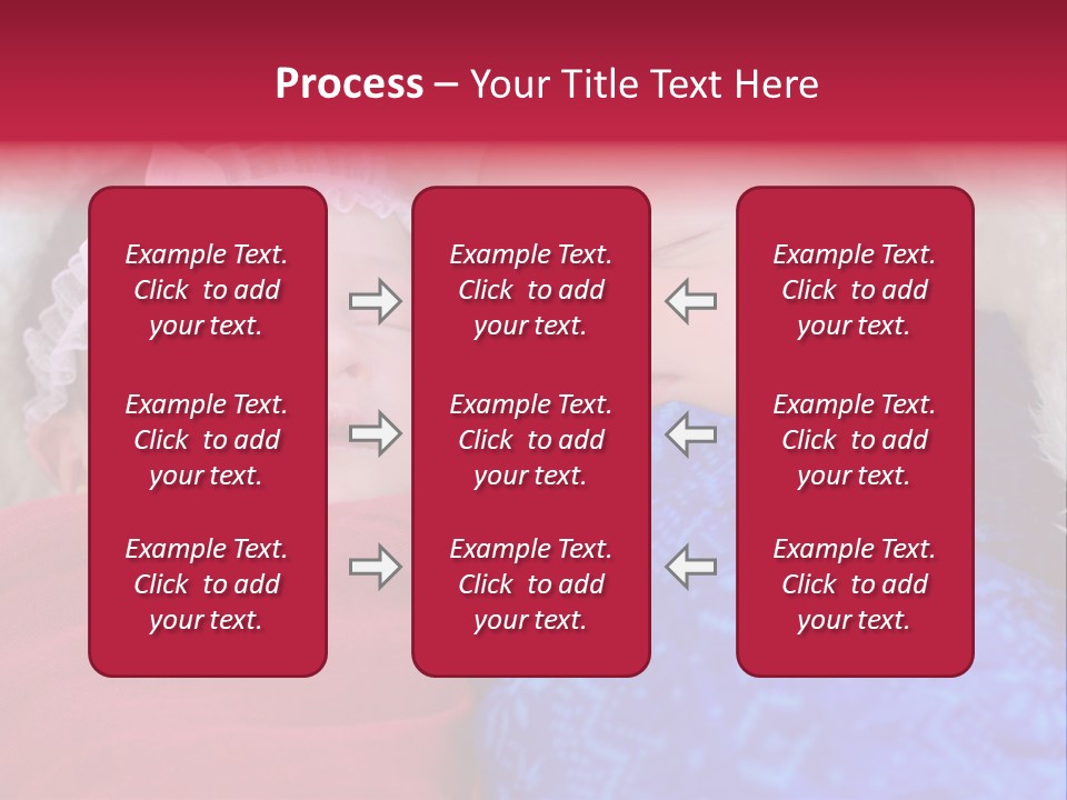 Fraternal Baby Sisters PowerPoint Template