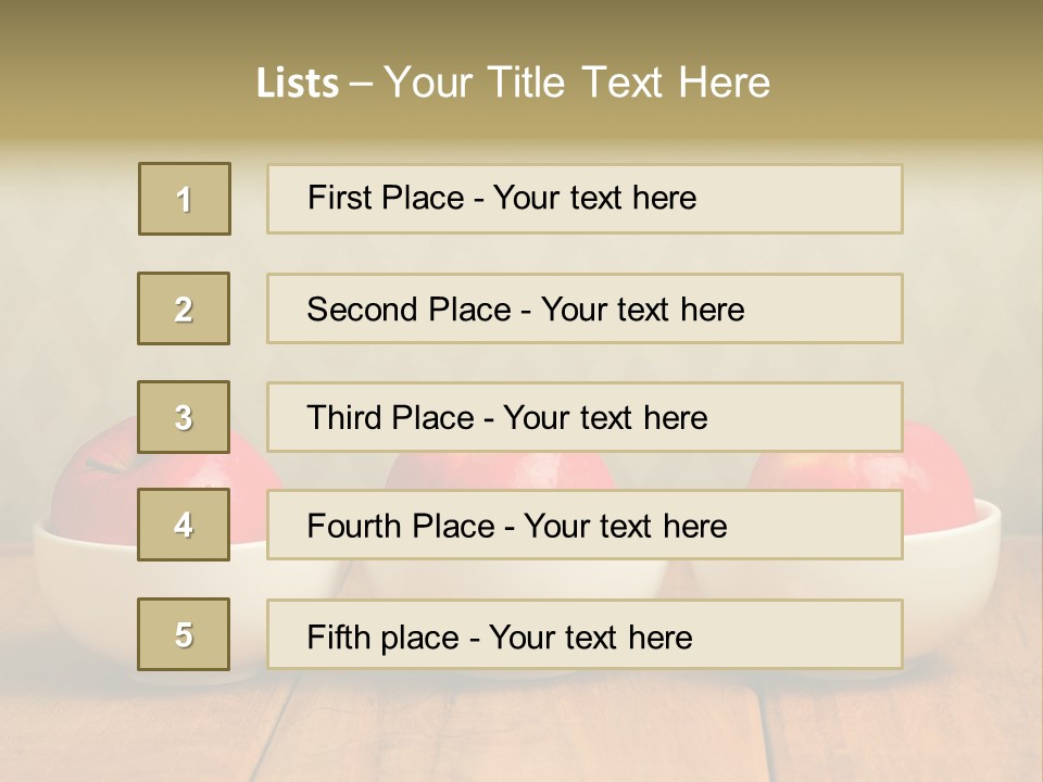 Dish White Home PowerPoint Template