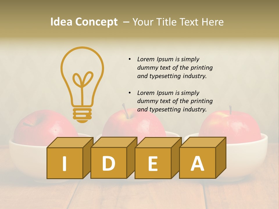 Dish White Home PowerPoint Template