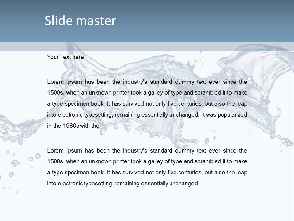 Isolated White Wash PowerPoint Template