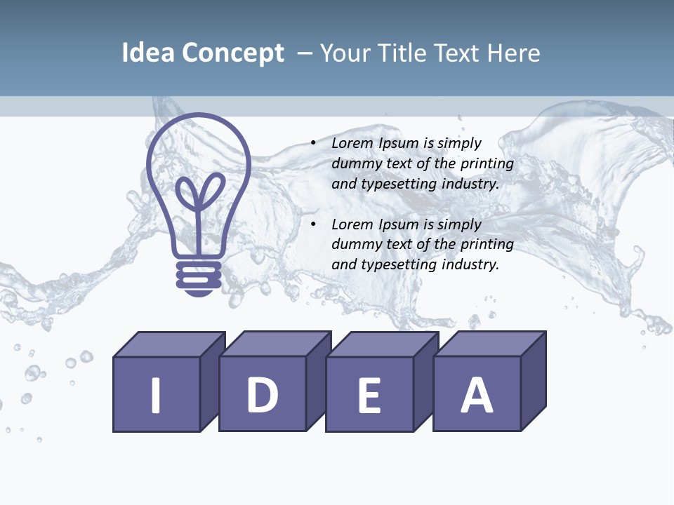 Isolated White Wash PowerPoint Template