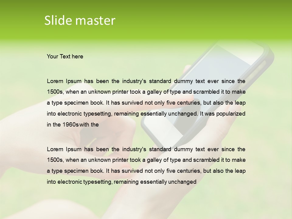 Wellbeing Background Care PowerPoint Template