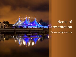 Festival Blue Top PowerPoint Template