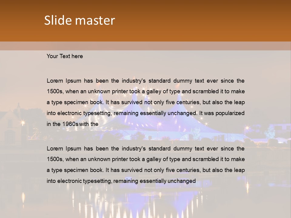 Festival Blue Top PowerPoint Template