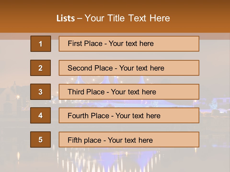 Festival Blue Top PowerPoint Template