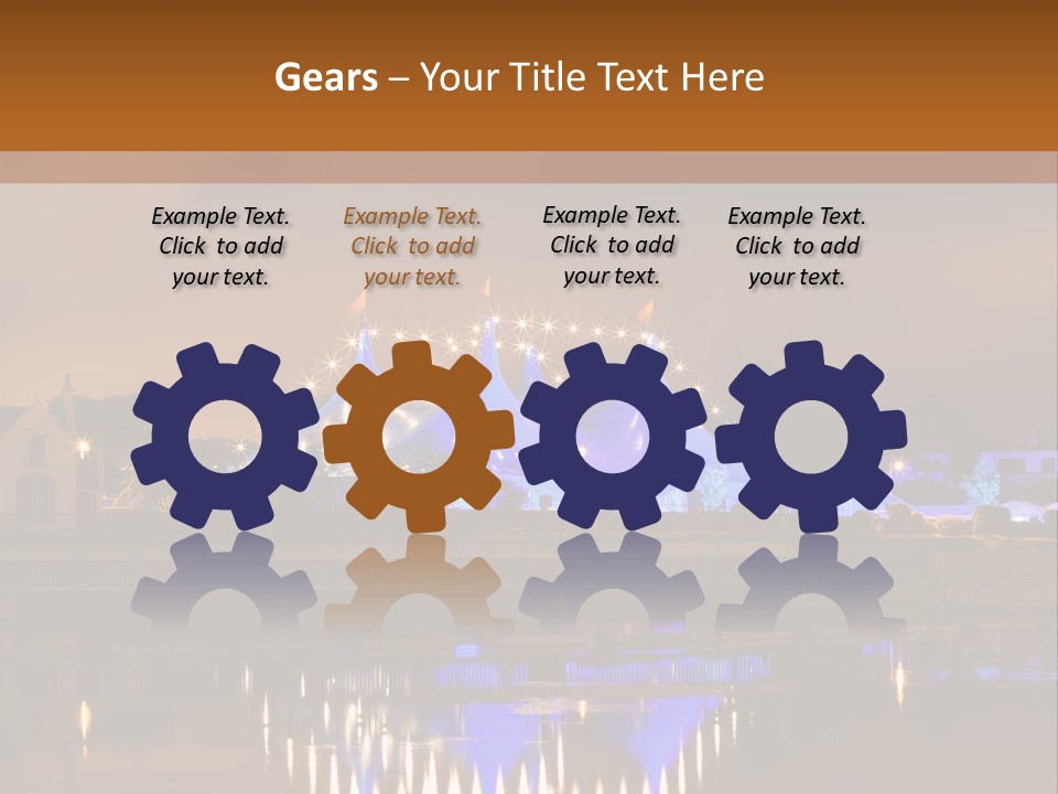 Festival Blue Top PowerPoint Template