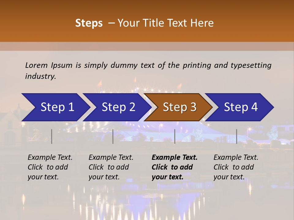 Festival Blue Top PowerPoint Template