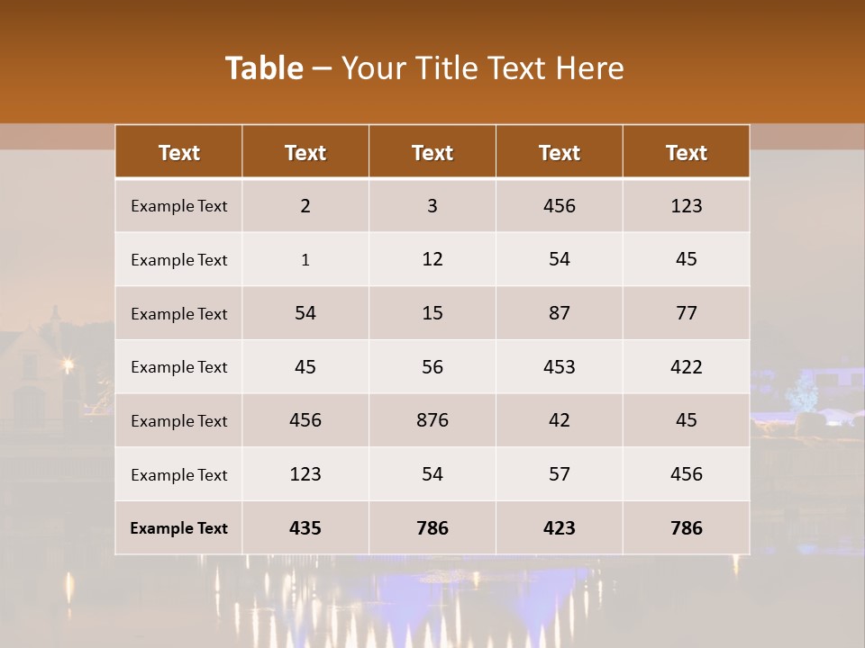 Festival Blue Top PowerPoint Template